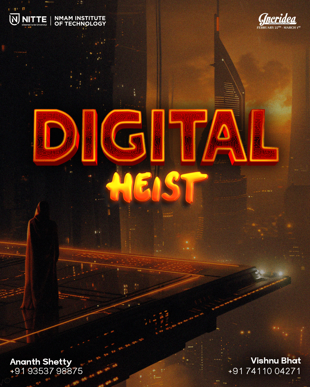 Digital heist poster design